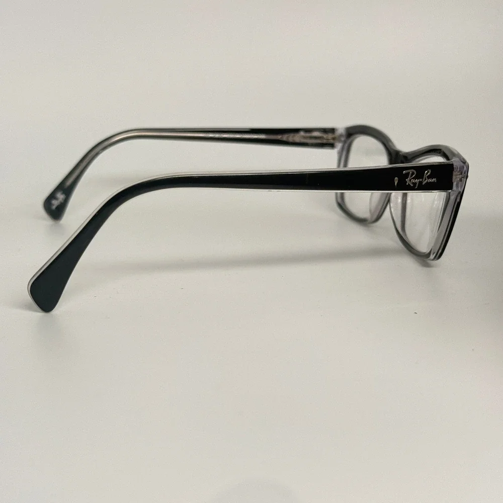 Ray-Ban RB 5255 2034 Eyeglasses Black Clear Frame 51-16-135‎ Wayfarer Style